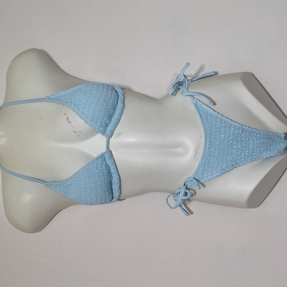 Light Blue Women's Bikini Swim Set